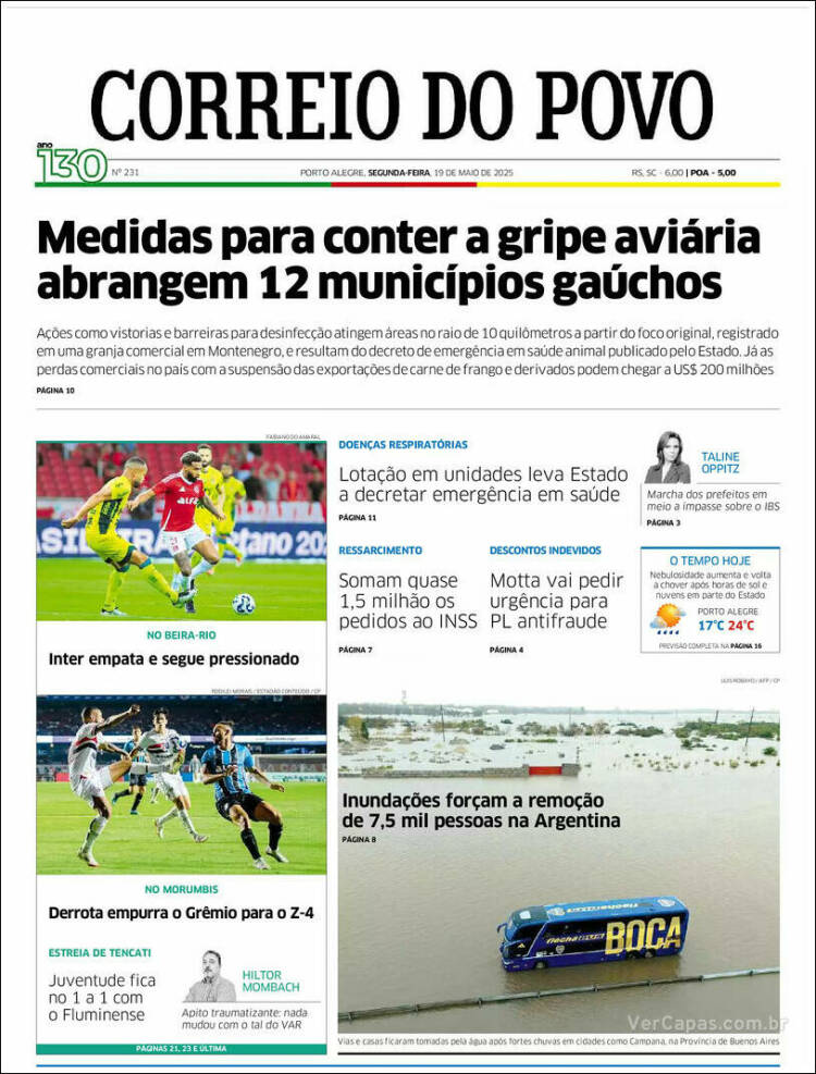 Portada de Correio Do Povo (Brésil)