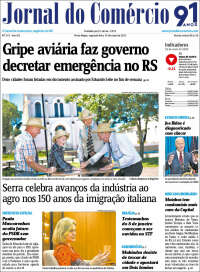 Portada de Jornal do Comércio (Brésil)