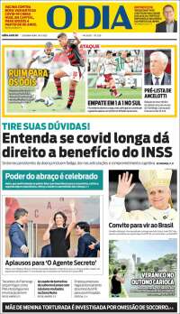 Portada de O Dia (Brésil)