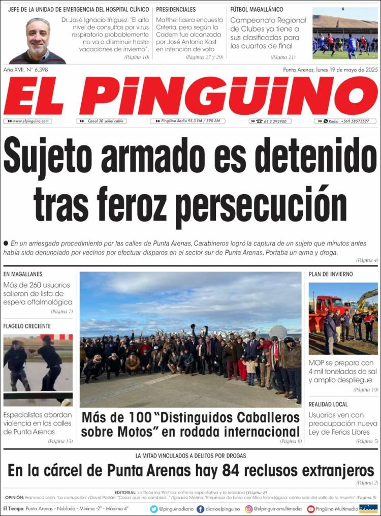Portada de El Pingüino (Chili)