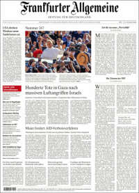 Portada de Frankfurter Allgemeine (Allemagne)