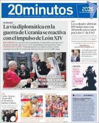 Portada de 20 Minutos - Madrid (España)
