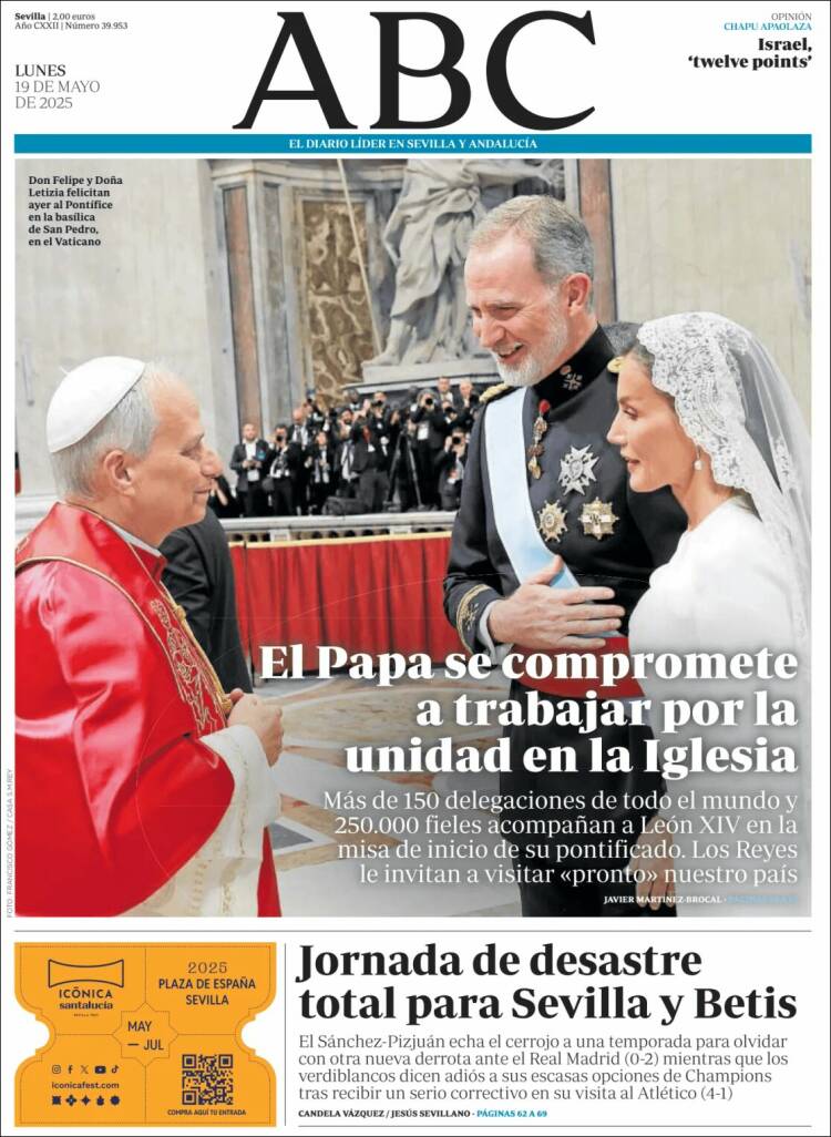 Portada de ABC - Sevilla (España)
