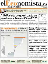 Portada de El Economista (España)
