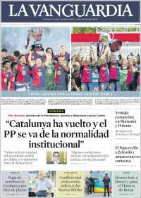 Portada de La Vanguardia (España)