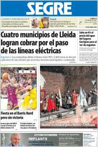Portada de Segre  (España)