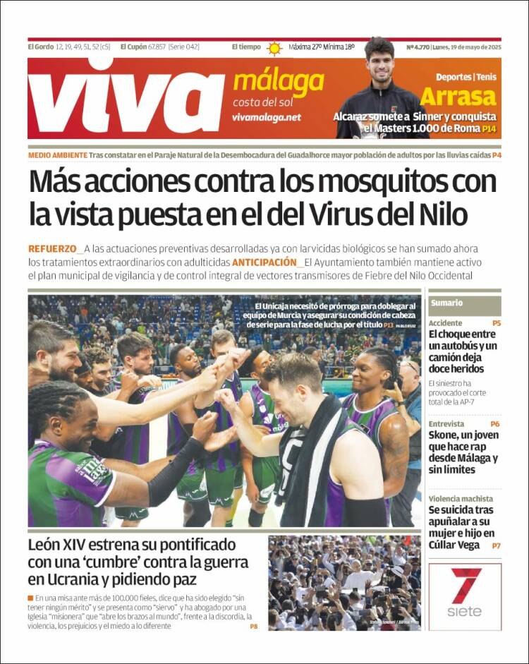 Portada de Viva Málaga (España)