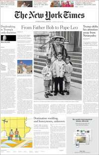 Portada de International New York Times (Europa)