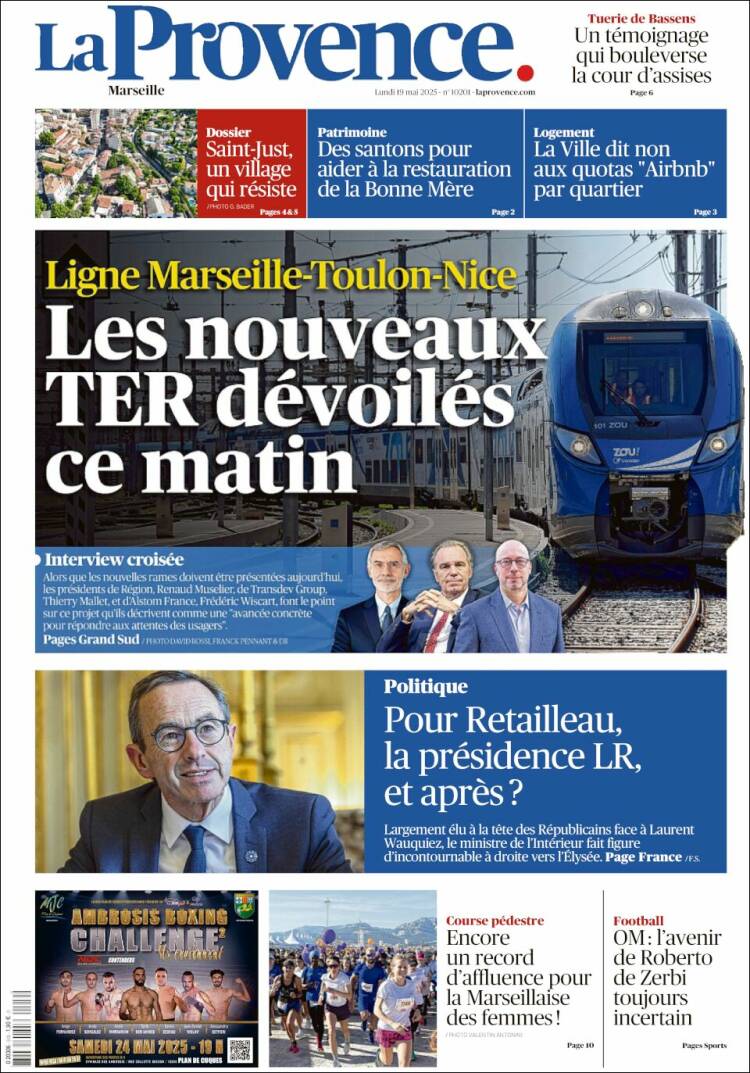 Portada de La Provence (Francia)