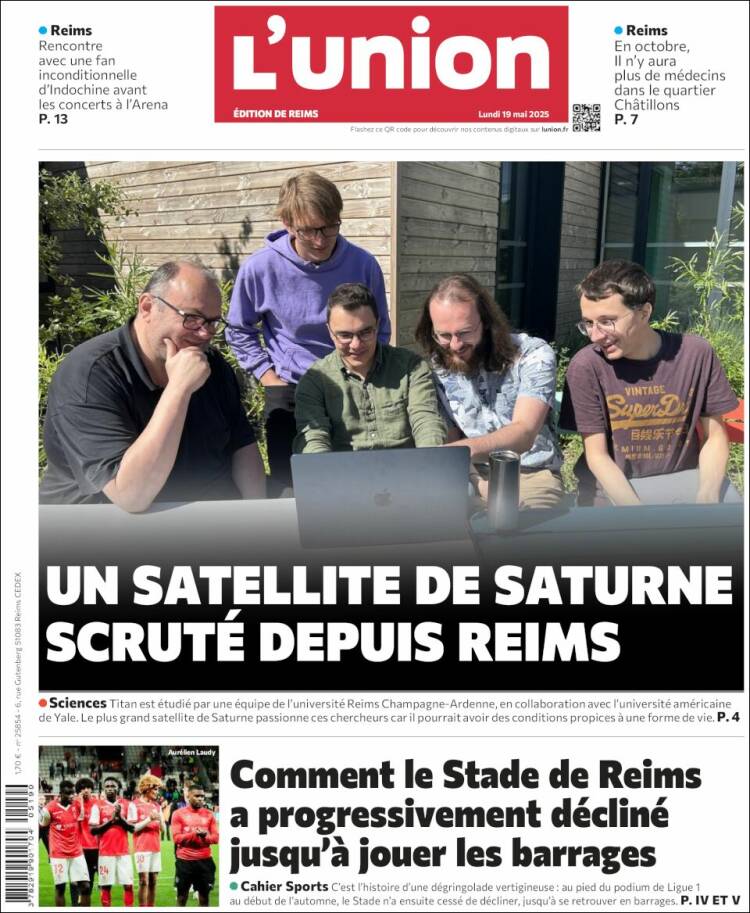Portada de L'Union (Francia)