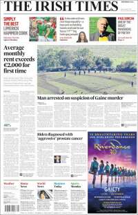Portada de Irish Times (Irlande)