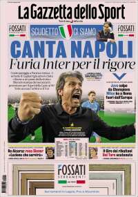 Portada de La Gazzetta dello Sport (Italia)