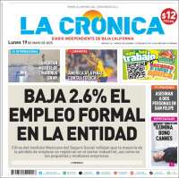 Portada de La Crónica de Baja California (México)