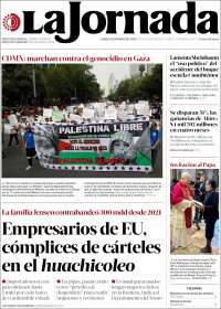 Portada de La Jornada (México)