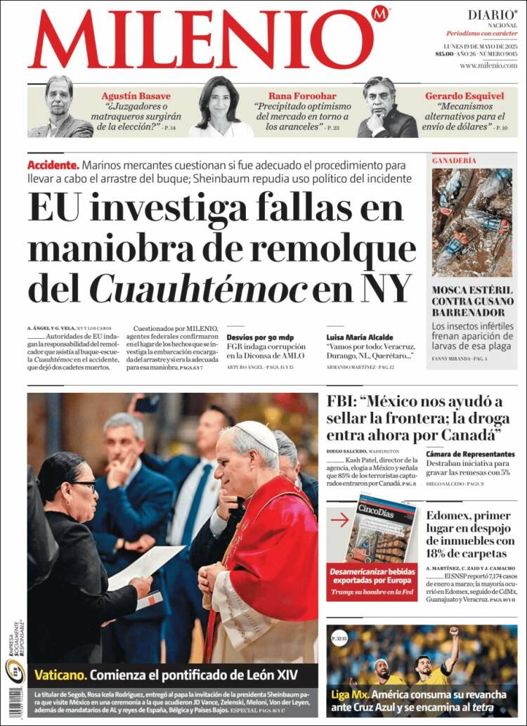 Portada de Milenio (México)