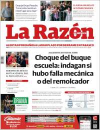 Portada de La Razón (México)