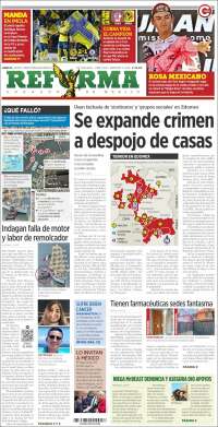 Portada de Reforma (México)