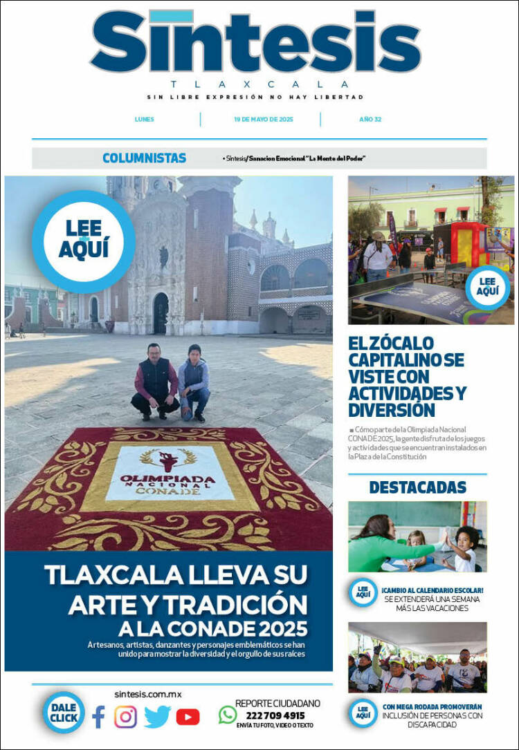 Portada de Síntesis de Tlaxcala (México)