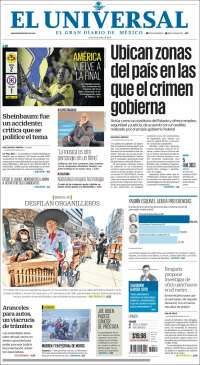 Portada de El Universal (México)
