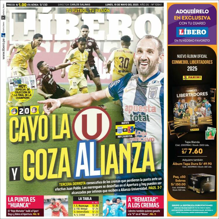 Portada de Líbero (Perú)