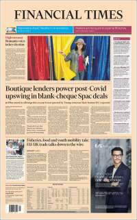 Portada de Financial Times (Royaume-Uni)