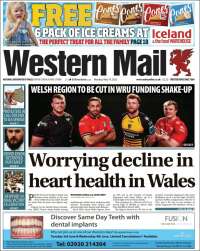 Portada de Western Mail (Royaume-Uni)