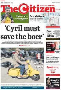 Portada de The Citizen (Afrique du Sud)