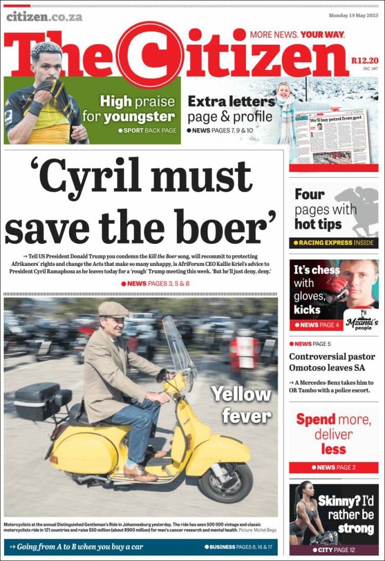 Portada de The Citizen (Afrique du Sud)