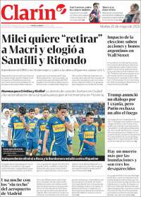 Portada de Clarín (Argentine)