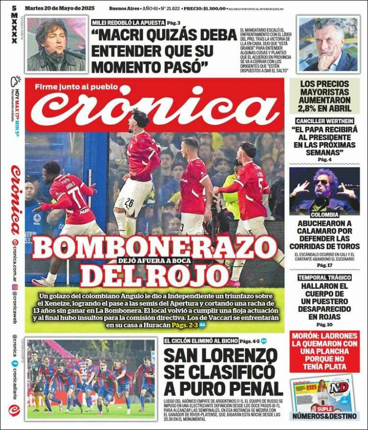 Portada de La Voz del Chaco (Argentina)