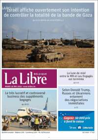 Portada de La Libre.be (Belgique)