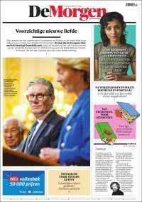 Portada de De Morgen (Belgique)