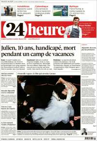 Portada de 24 Heures (Suisse)