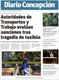 Portada de Diario de Concepción (Chili)