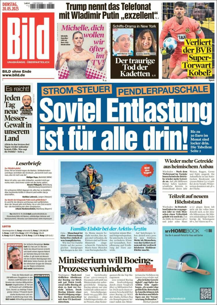 Portada de Bild (Allemagne)