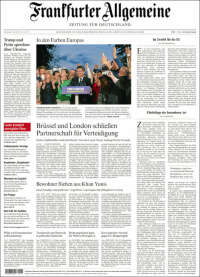 Portada de Frankfurter Allgemeine (Allemagne)
