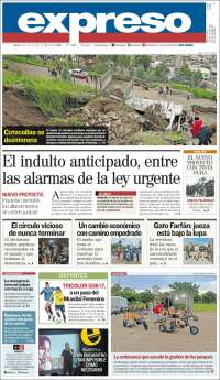 Portada de Expreso (Équateur)