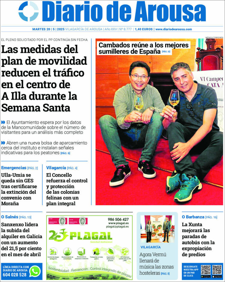 Portada de Diario de Arousa (España)