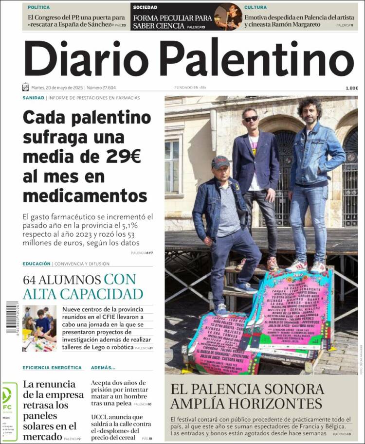 Portada de Diario Palentino (España)