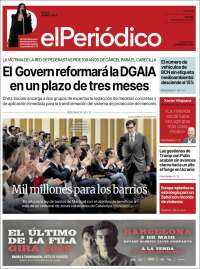 Portada de El Periódico (España)