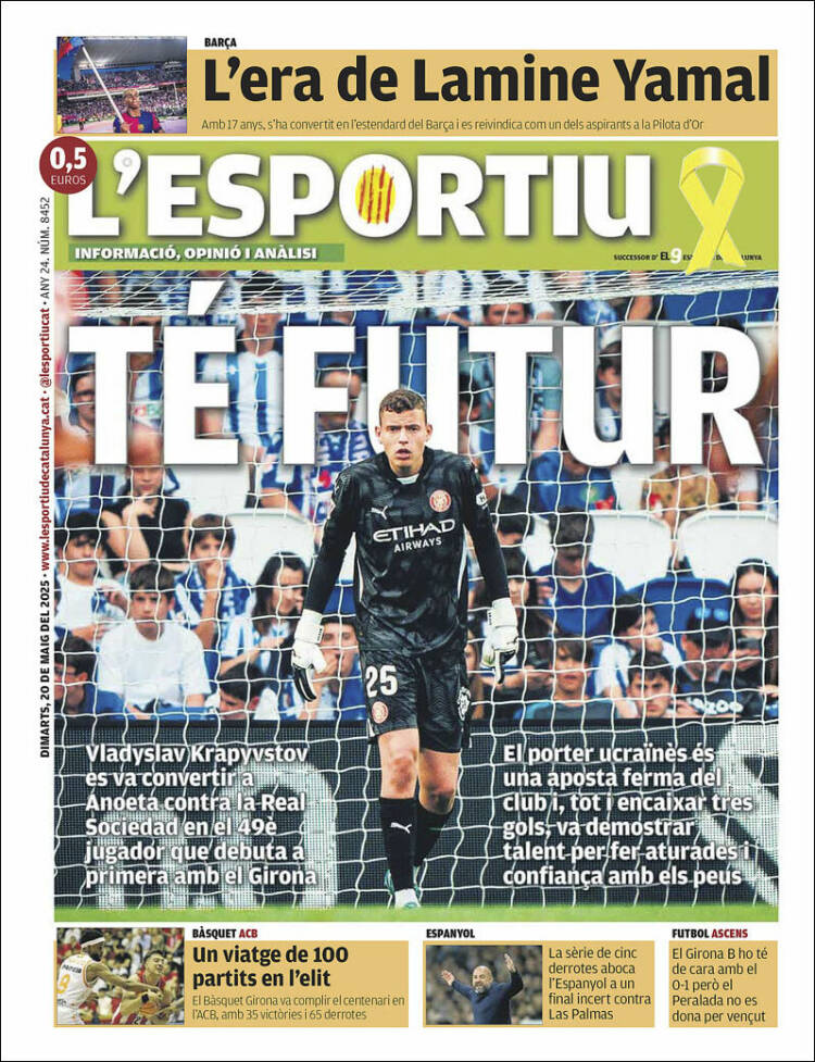 Portada de L'Esportiu : Girona (España)