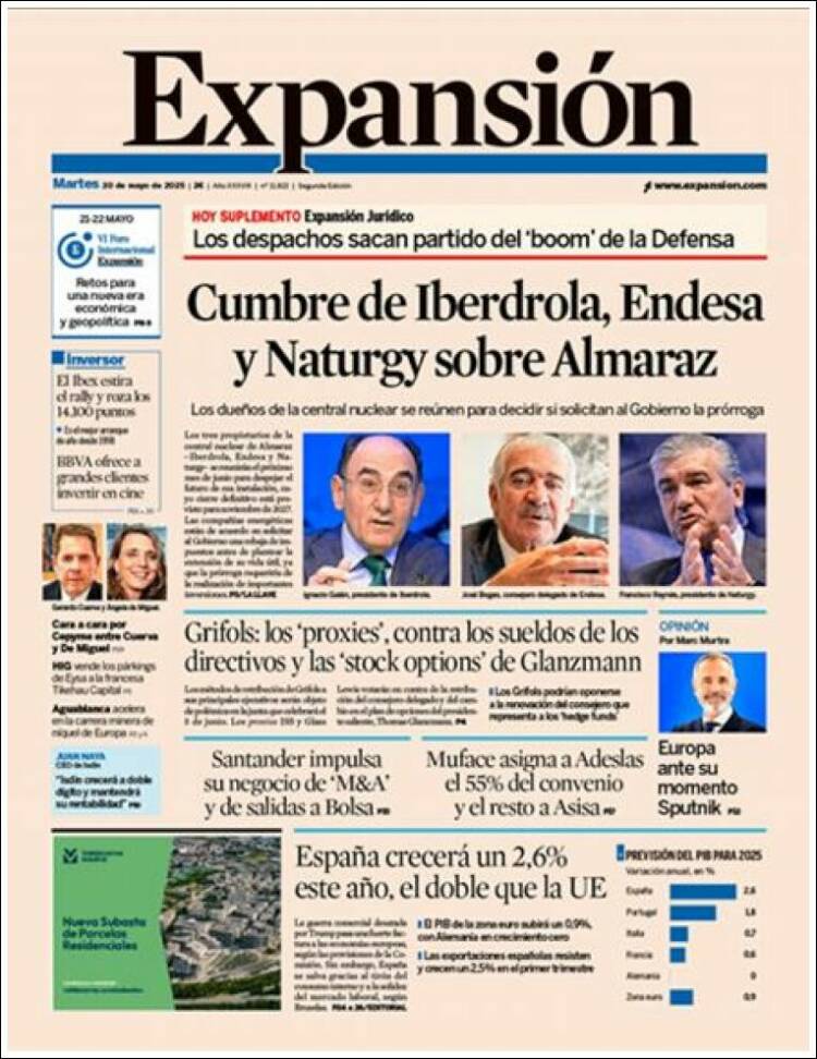 Portada de Expansión (Espagne)