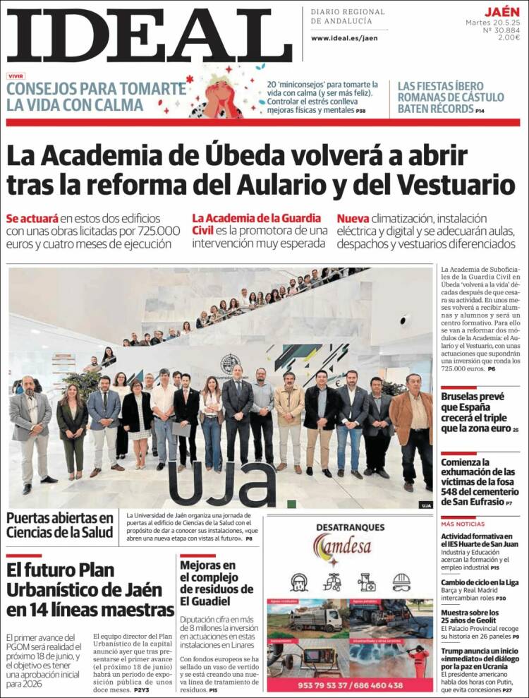 Portada de El Ideal de Jaén (España)