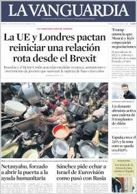 Portada de La Vanguardia (España)