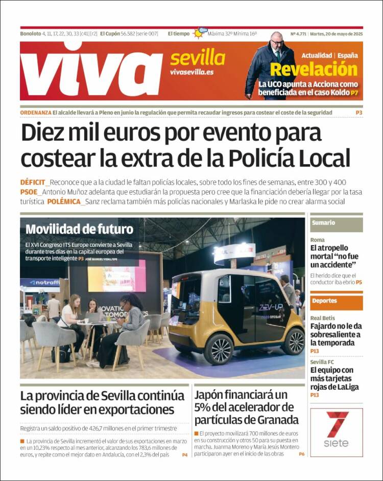 Portada de Viva Sevilla (España)