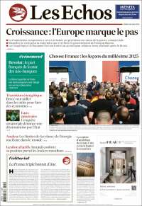 Portada de Les Echos (Francia)