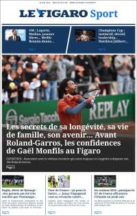 Portada de Le Figaro Sport (Francia)