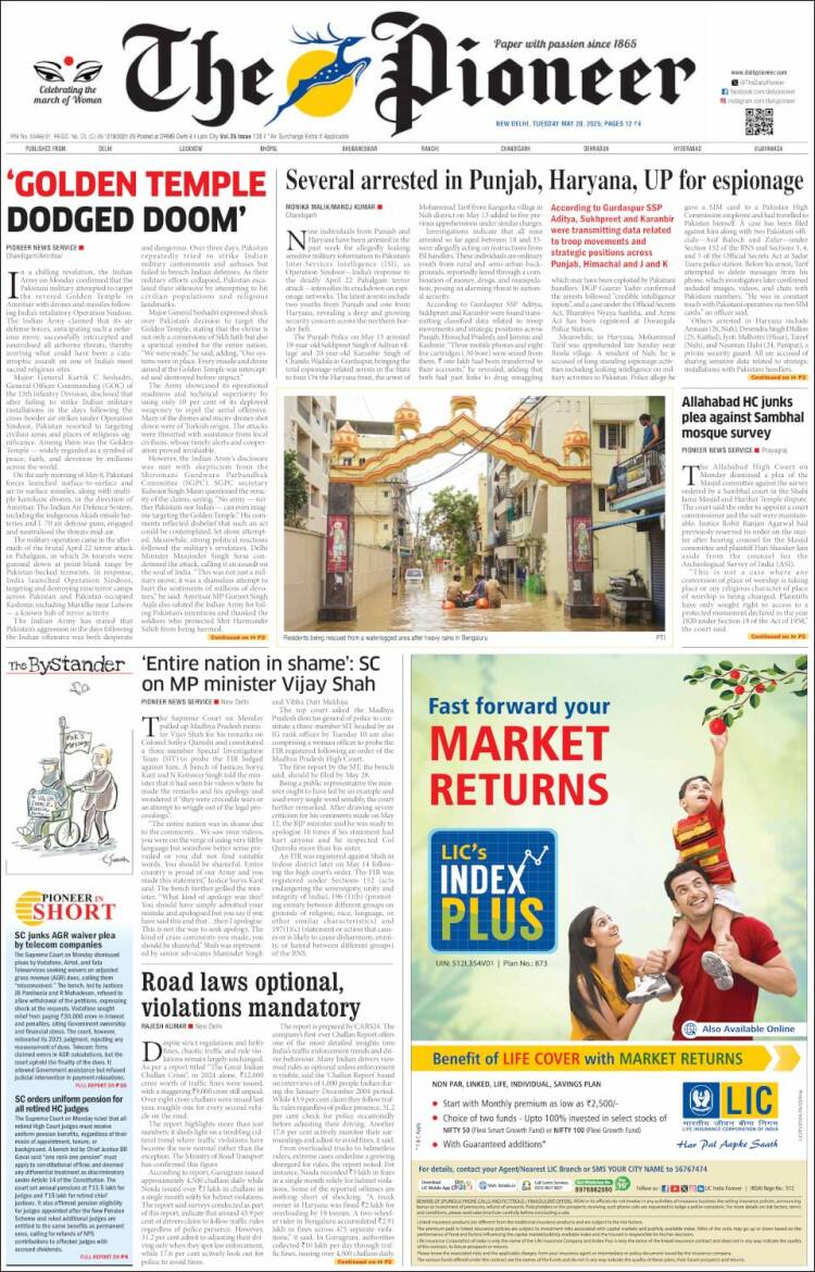 Portada de The Pioneer (Inde)