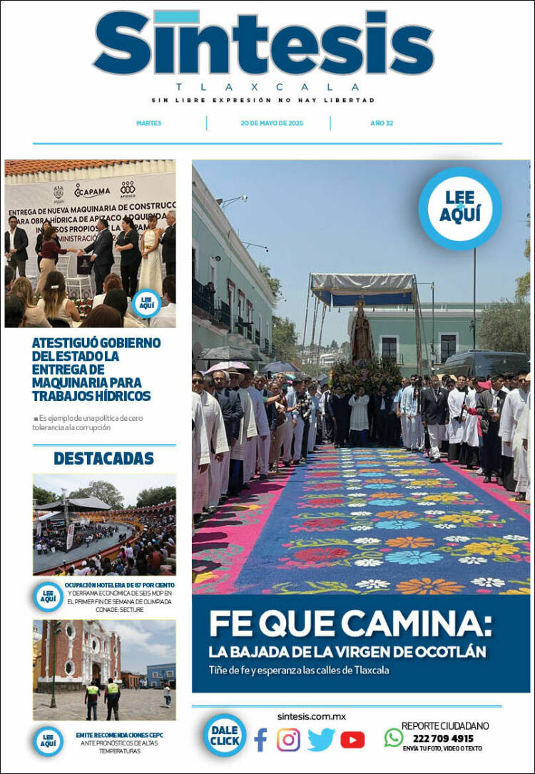 Portada de Síntesis de Tlaxcala (México)