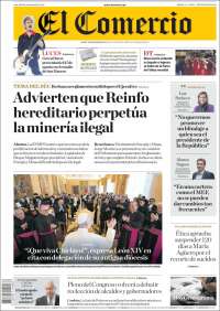 Portada de El Comercio (Pérou)
